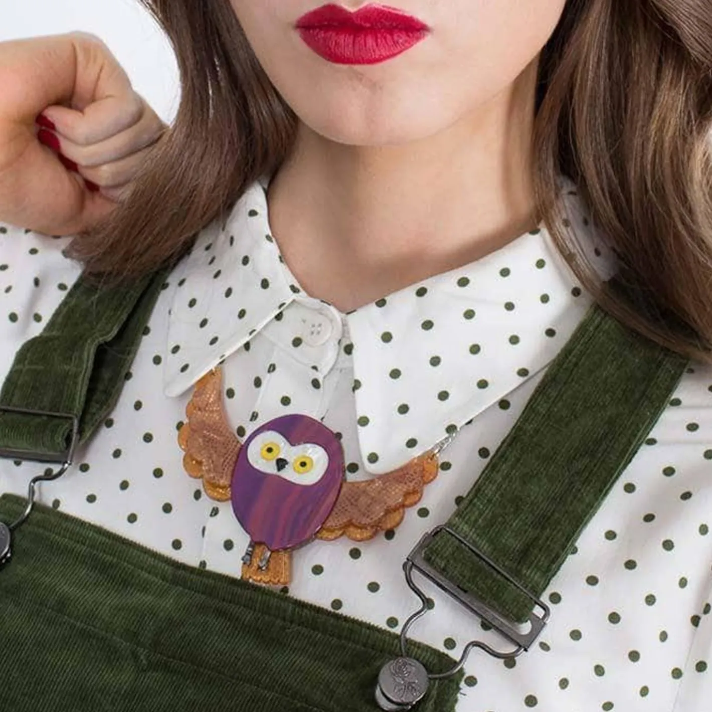 Erstwilder Spark The Owl Necklace^ Necklaces