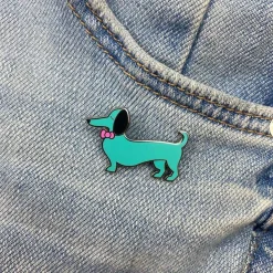 Erstwilder Spiffy The Sausage Dog Enamel Pin^ Enamel Pins