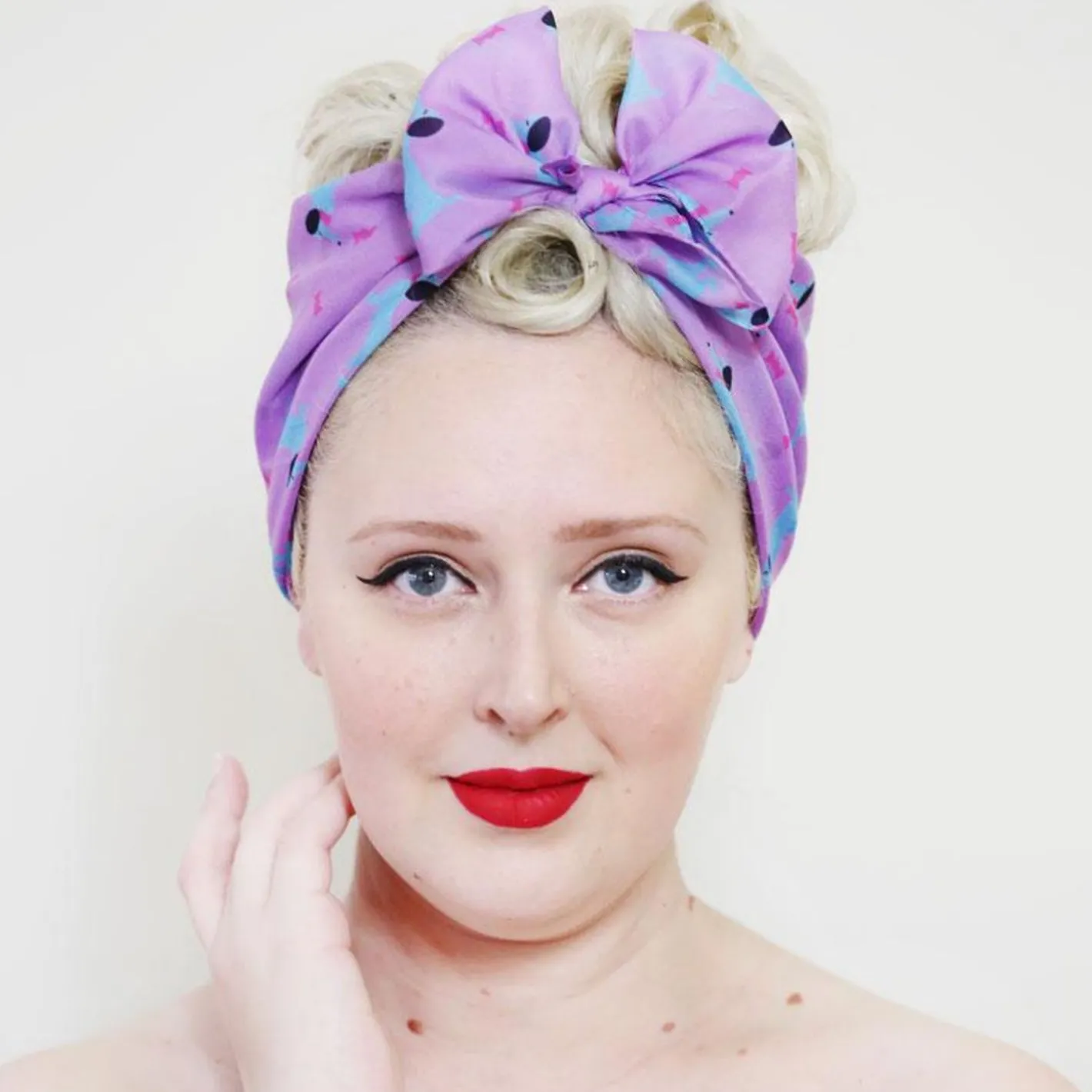 Erstwilder Spiffy The Sausage Dog Head Scarf^ Scarves