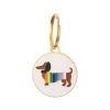Erstwilder Spiffy The Supportive Dog Enamel Charm^ Enamel Key Rings