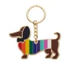 Erstwilder Spiffy The Supportive Dog Enamel Key Ring^ Enamel Key Rings