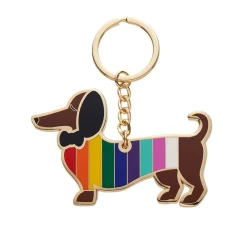 Erstwilder Spiffy The Supportive Dog Enamel Key Ring^ Enamel Key Rings