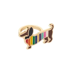 Erstwilder Spiffy The Supportive Dog Enamel Ring^ Rings