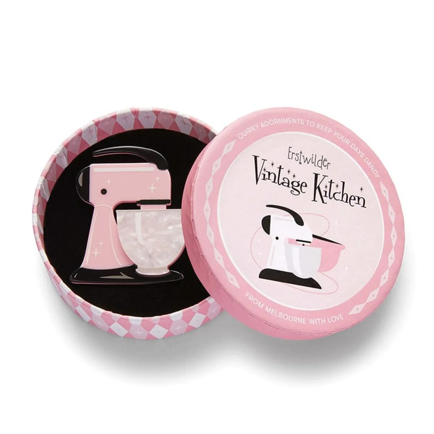Erstwilder Spin Me Right Round Brooch - Pink^ Brooches