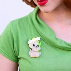 Erstwilder Spring Kitten Brooch^ Brooches