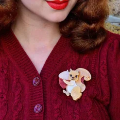 Erstwilder Squirreled Away Brooch^ Brooches