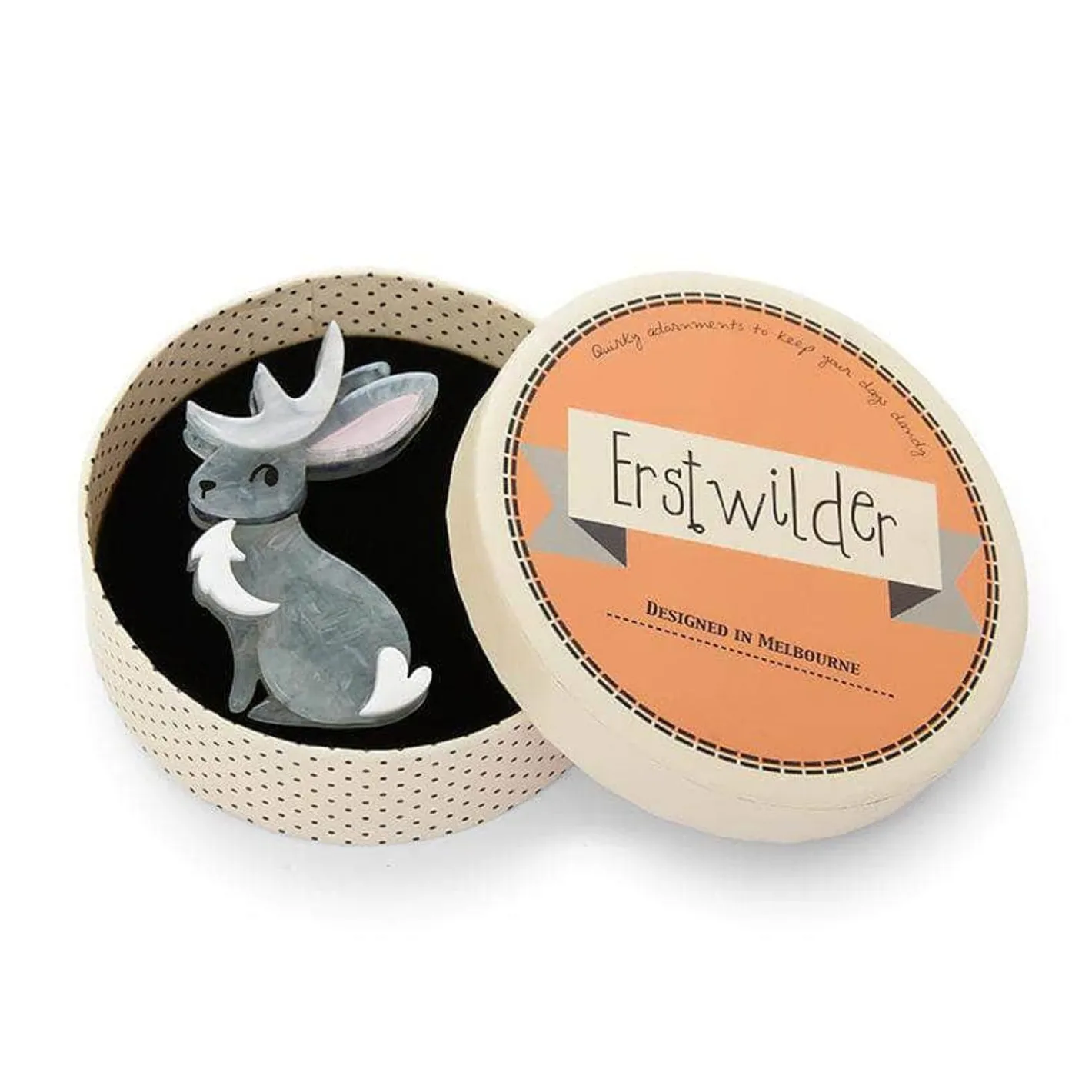 Erstwilder Stagbunny Brooch^ Brooches