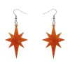 Erstwilder Starburst Ripple Resin Drop Earrings - Orange^ Essential Earrings