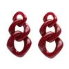 Erstwilder Statement Marble Chain Earrings - Ruby Red^ Essential Earrings