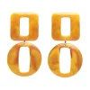 Erstwilder Statement Marble Chunky Drop Earrings - Mustard^ Essential Earrings