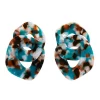 Erstwilder Statement Tort Chunky Chain Earrings - Blue^ Essential Earrings