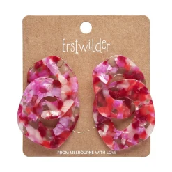 Erstwilder Statement Tort Chunky Chain Earrings - Pink^ Essential Earrings