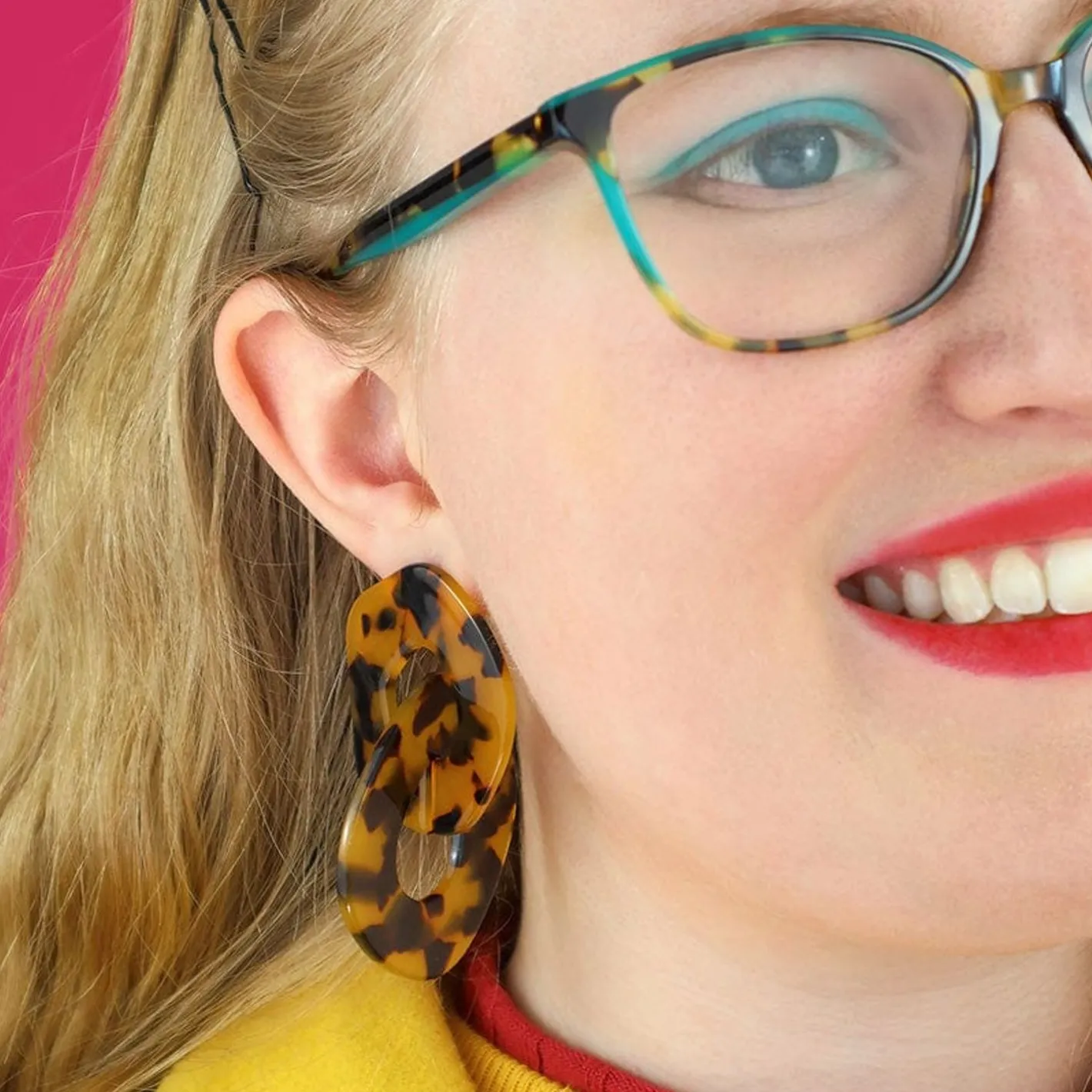 Erstwilder Statement Tort Chunky Chain Earrings - Brown^ Essential Earrings