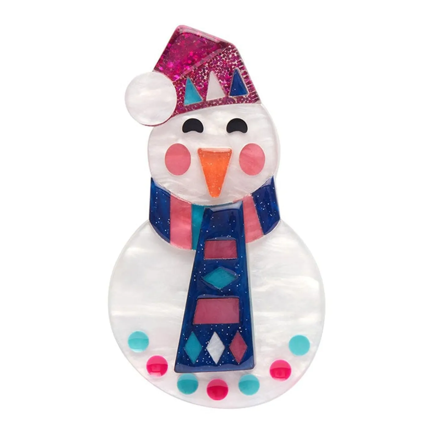 Erstwilder Stay Frosty, Snowman Brooch^ Brooches