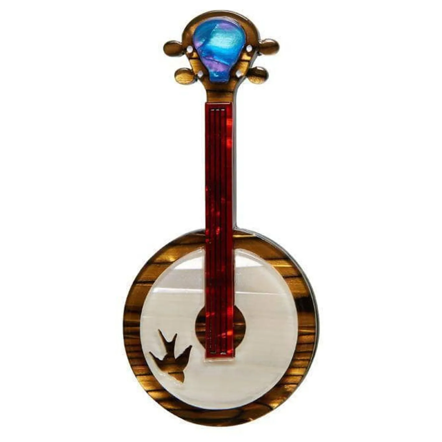 Erstwilder Stay Plucky Brooch^ Brooches