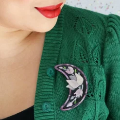 Erstwilder Steel Magnolias Brooch^ Brooches