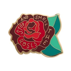 Erstwilder Stop And Smell The Roses Enamel Pin^ Enamel Pins