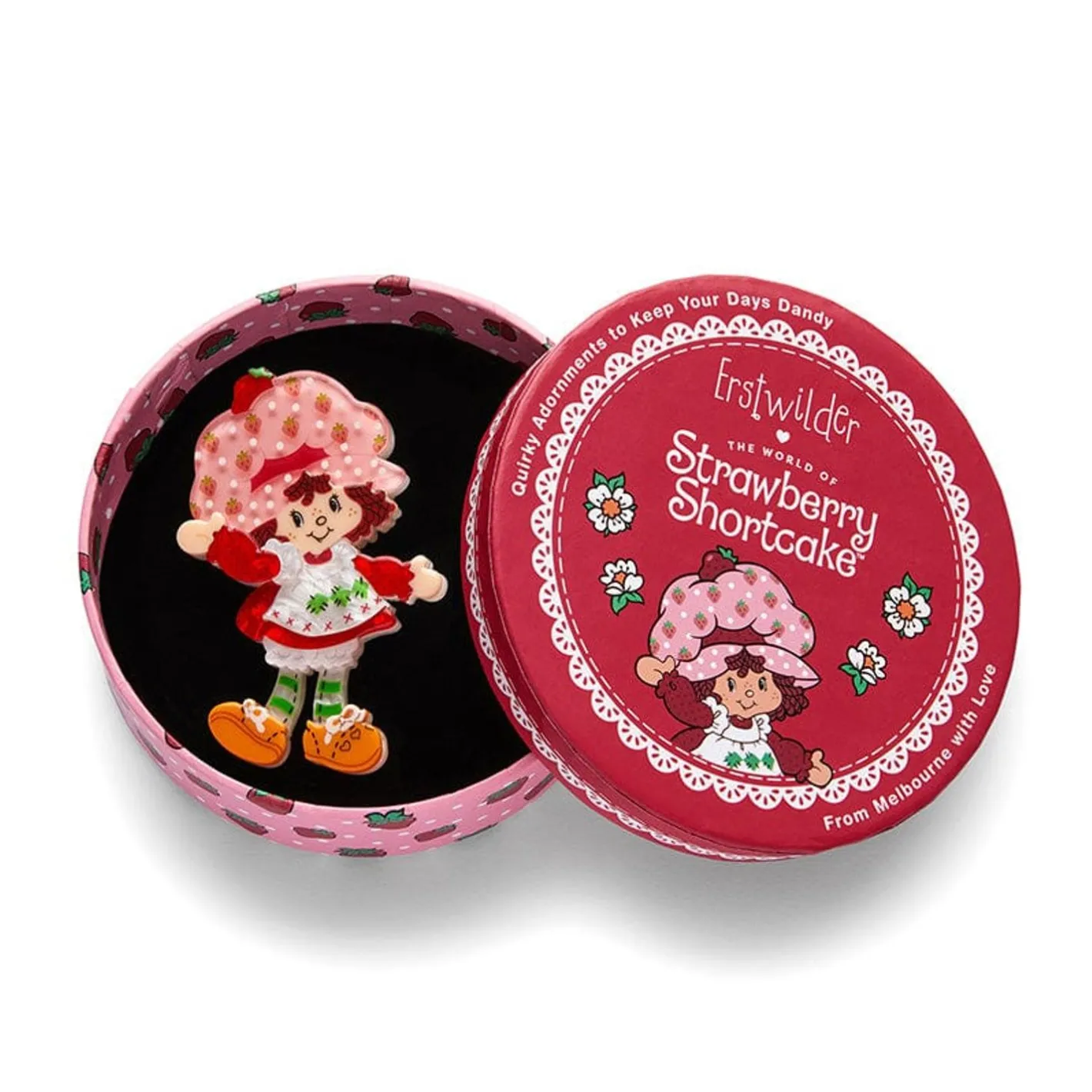 Erstwilder Strawberry Shortcake Brooch^ Brooches