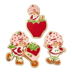 Erstwilder Strawberry Shortcake Enamel Pin Pack - 3 Piece^ Enamel Pins