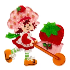 Erstwilder Strawberry Wheelbarrow Brooch^ Brooches
