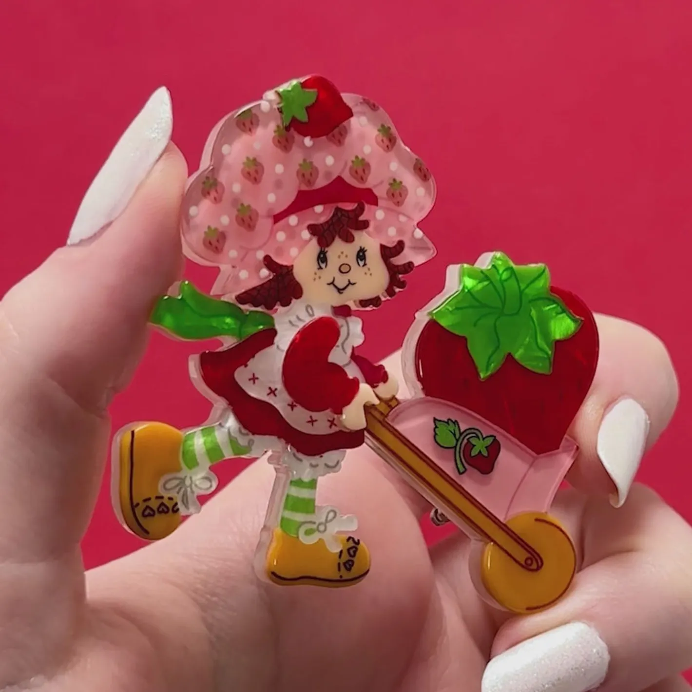 Erstwilder Strawberry Wheelbarrow Brooch^ Brooches