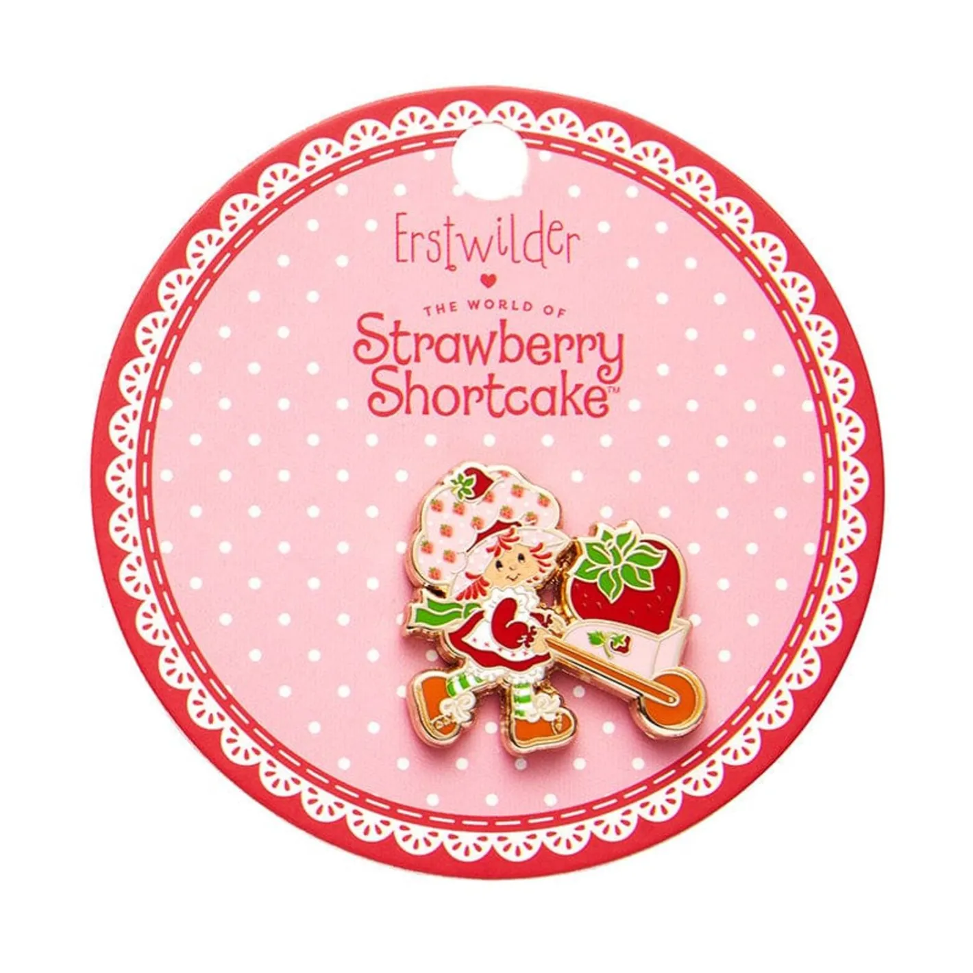 Erstwilder Strawberry Wheelbarrow Enamel Pin^ Enamel Pins