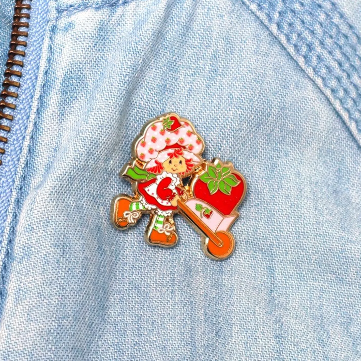 Erstwilder Strawberry Wheelbarrow Enamel Pin^ Enamel Pins