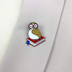 Erstwilder Studious Snow Owl Enamel Pin^ Enamel Pins