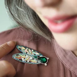 Erstwilder Summer Songstress Stone Set Crystal Brooch^ Brooches