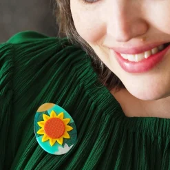 Erstwilder Sunflower Of Love Brooch^ Brooches