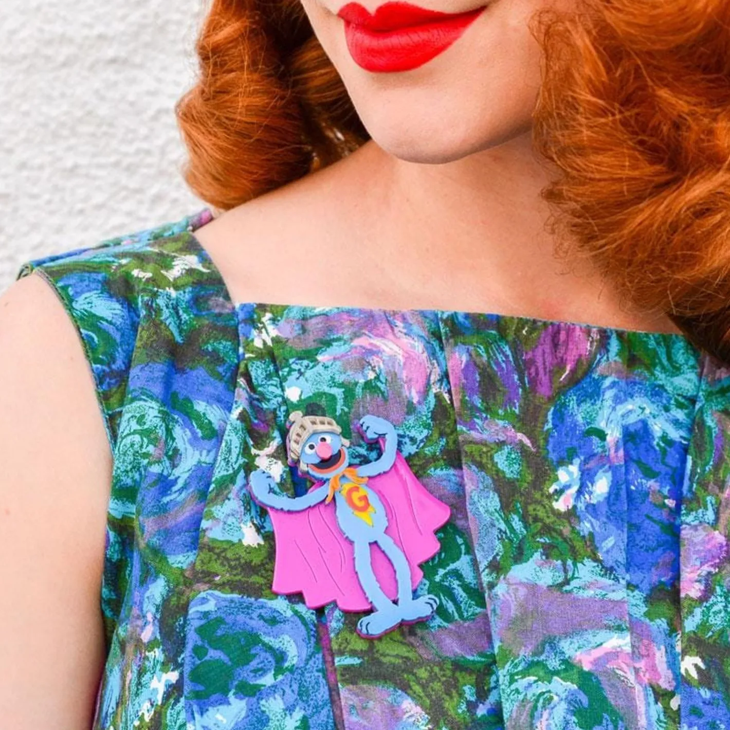 Erstwilder Super Grover Brooch^ Brooches
