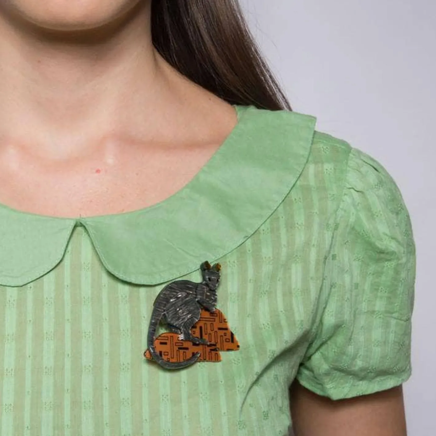 Erstwilder Sure-Footed Shy Guy Wallaby Brooch^ Brooches