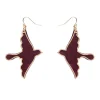 Erstwilder Swallow Ripple Glitter Resin Drop Earrings - Burgundy^ Essential Earrings