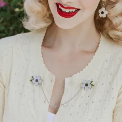 Erstwilder Sweet Like Honey Cardigan Clips^ Brooches