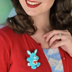 Erstwilder Swift Heart Rabbit Brooch^ Brooches