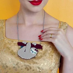 Erstwilder Sybil The Sloth Necklace^ Necklaces