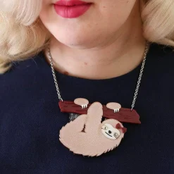 Erstwilder Sybil The Sloth Necklace^ Necklaces