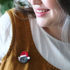 Erstwilder Tassie Claus Brooch^ Brooches