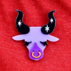 Erstwilder Taurus The Tactile Brooch^ Brooches