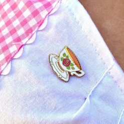 Erstwilder Telltale Teacup Enamel Pin^ Enamel Pins