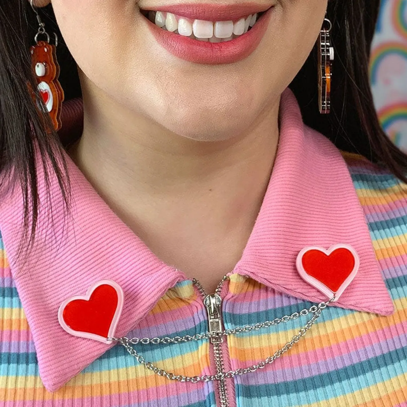 Erstwilder Tenderheart Double Brooch^ Brooches