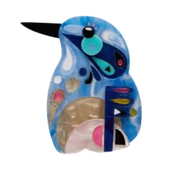 Erstwilder The Astute Azure Kingfsher Brooch^ Brooches