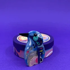 Erstwilder The Astute Azure Kingfsher Brooch^ Brooches