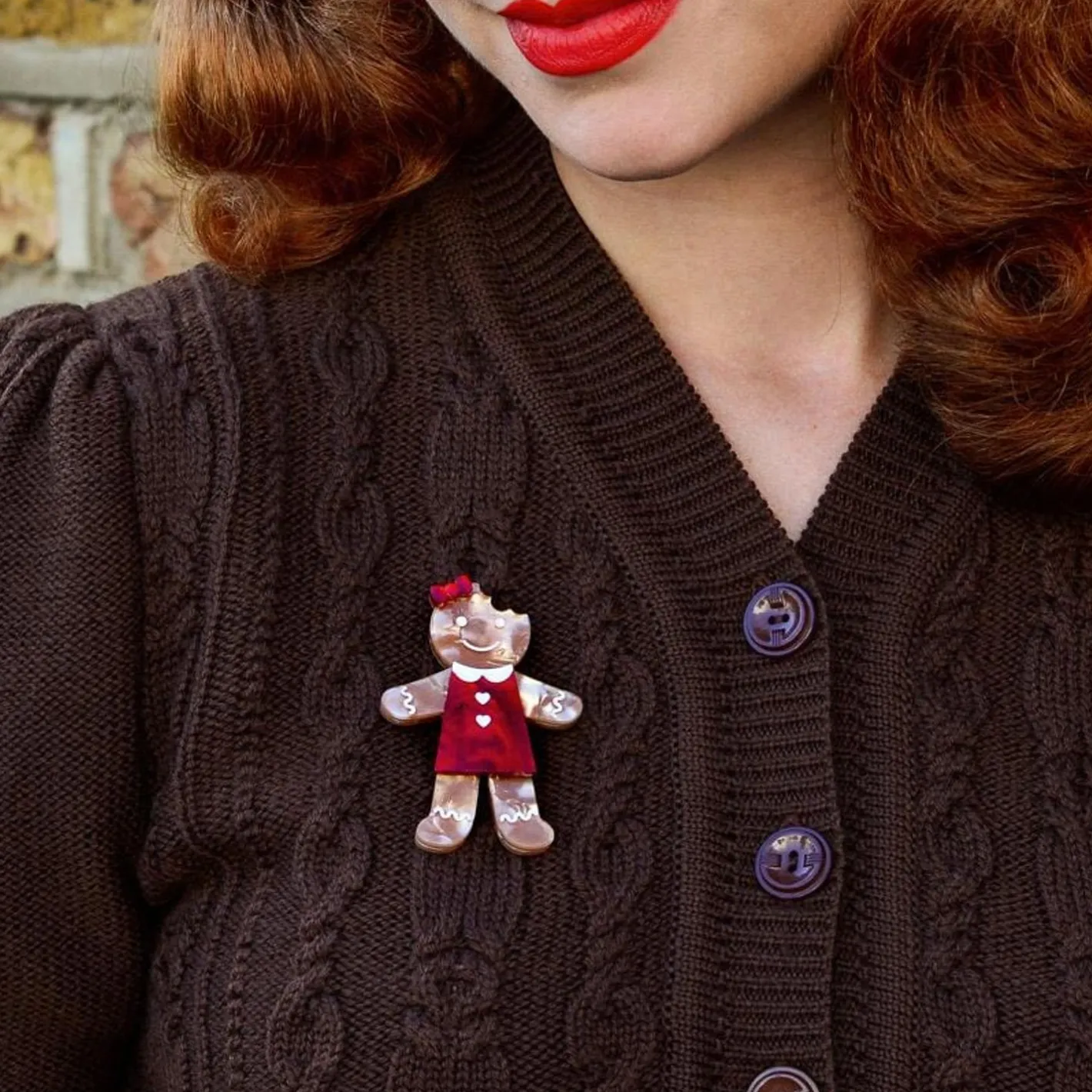 Erstwilder The Bite Before Christmas Brooch^ Brooches
