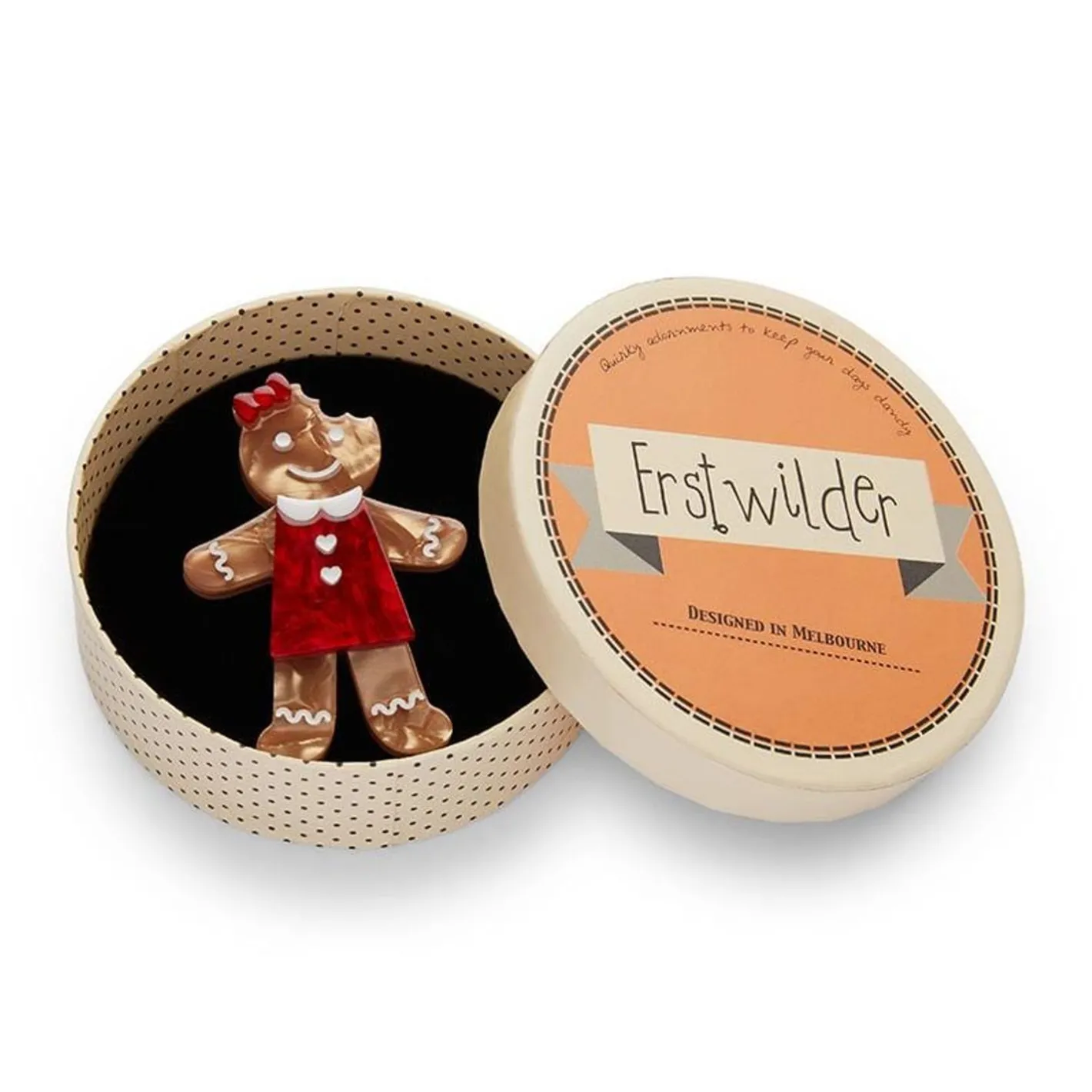 Erstwilder The Bite Before Christmas Brooch^ Brooches