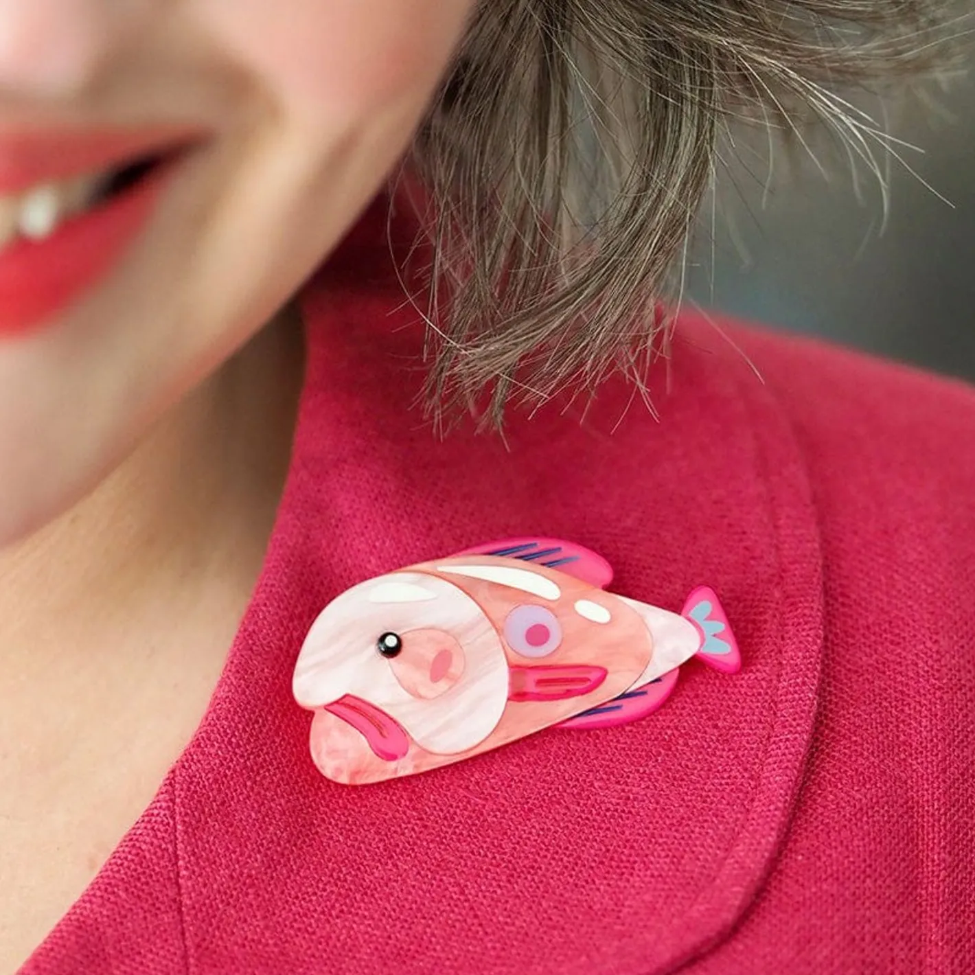 Erstwilder The Blissful Blobfish Brooch^ Brooches