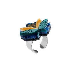 Erstwilder The Blue Lotus Ring^ Rings