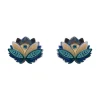 Erstwilder The Blue Lotus Stud Earrings^ Earrings