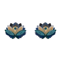 Erstwilder The Blue Lotus Stud Earrings^ Earrings