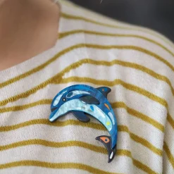 Erstwilder The Boastful Bottlenose Dolphin Brooch^ Brooches